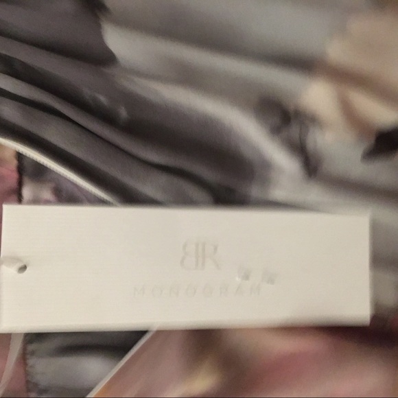 NWT BANANA REPUBLIC MONOGRAM SILK PRINT GOWN - Picture 6 of 6